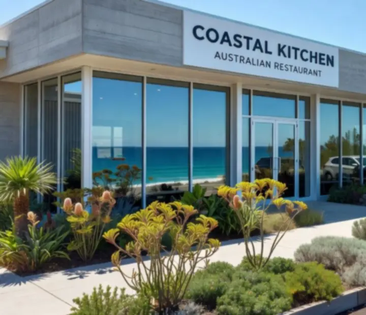 Exterior of Showdown Supperclub during the day in a coastal Australian suburb